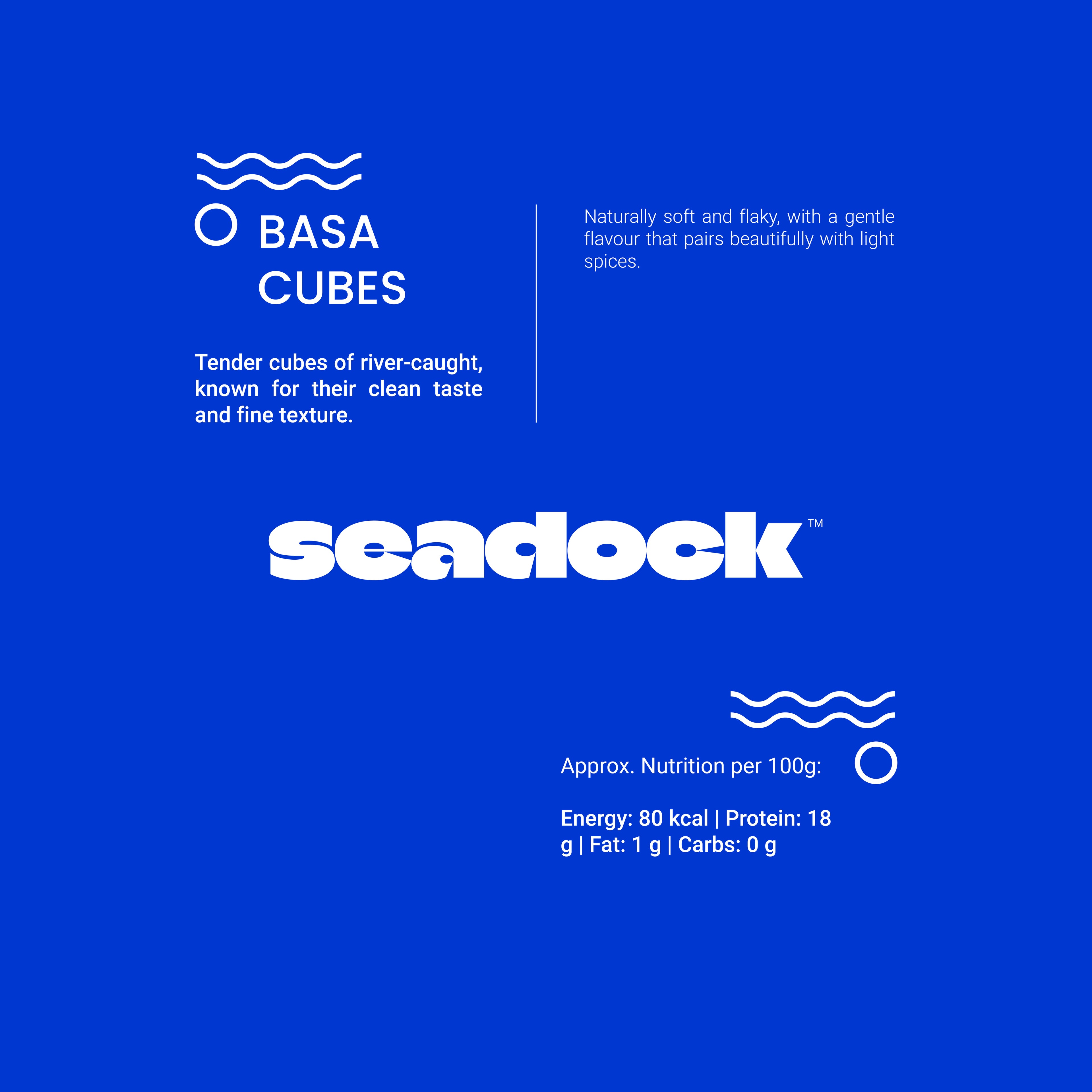 Basa cubes (బాసా చేప క్యూబ్స్) - Net 1/2kg / 500gm