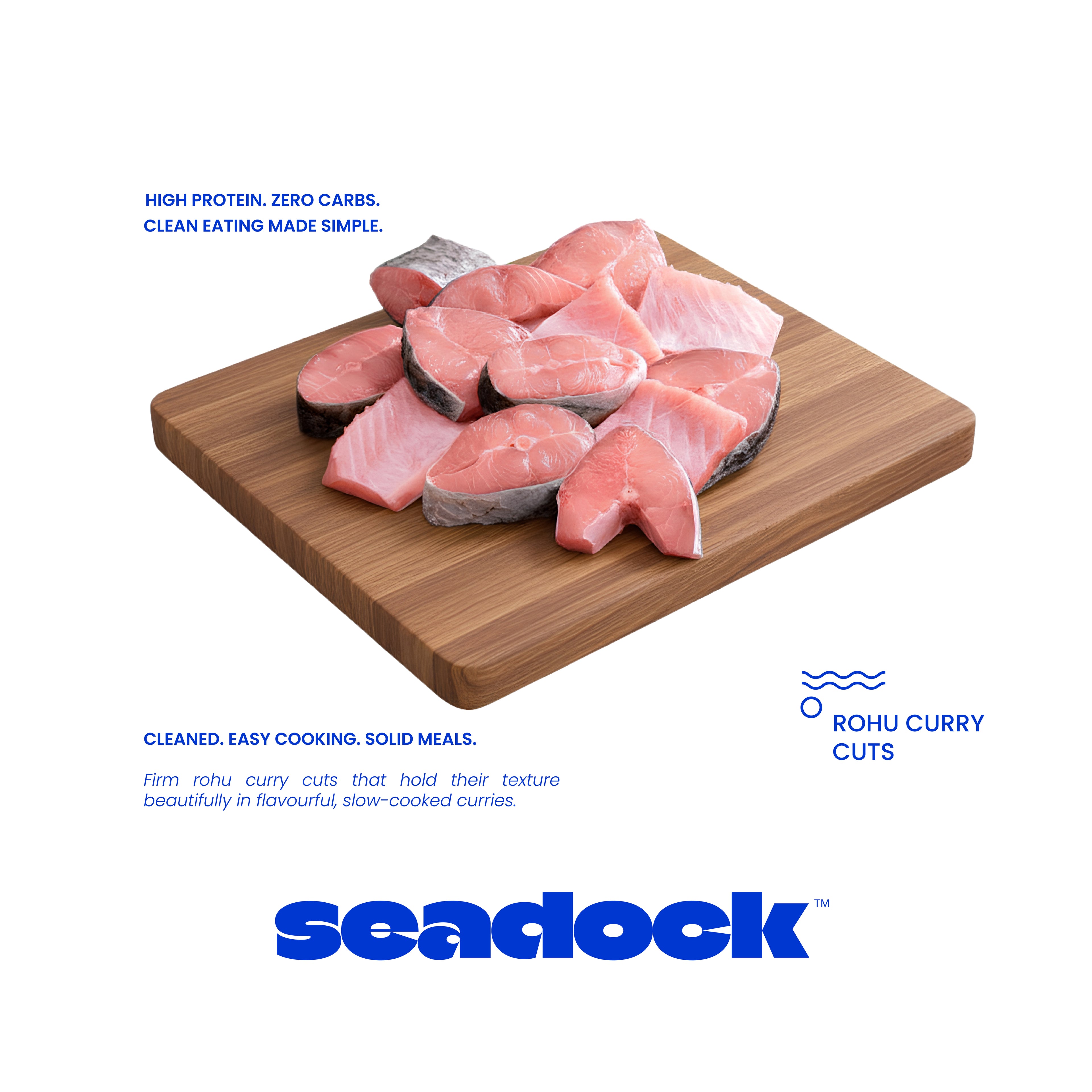 Rohu curry cut (రోహు చేప కర్రీ కట్) - Net 1/2kg / 500gm