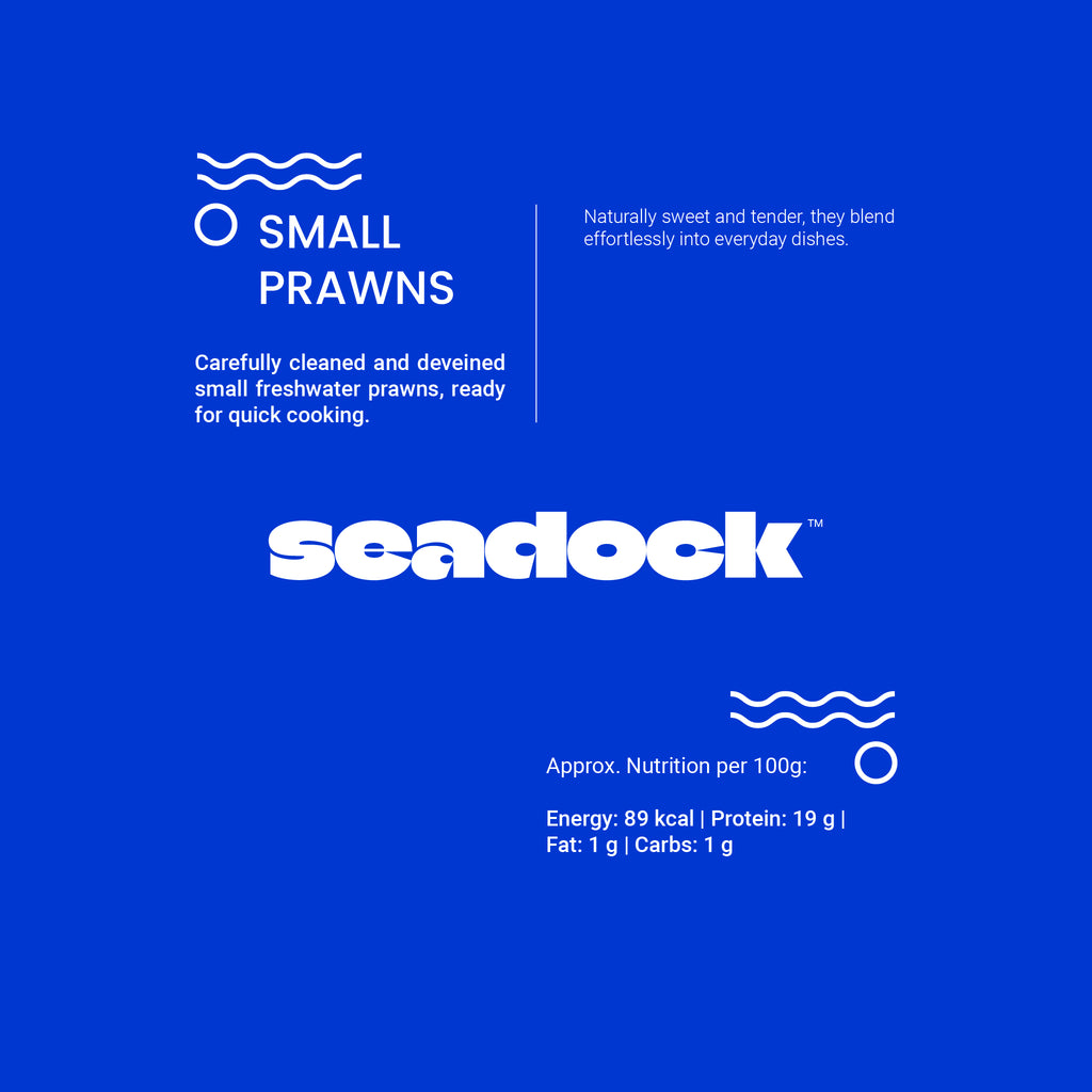 Small Prawns-Peeled & Deveined 70/80 (చిన్న రొయ్యలు) - Net 1/2kg / 500gm